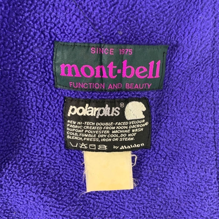 90`s mont-bell モンベル ジップアップ フリース ジャケット パープル Size US L 福生店