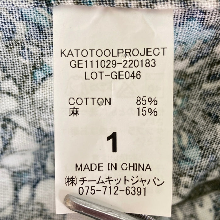 GRANDMA MAMA DAUGHTER グランドママドーター ノースリーブ 総柄 ワンピース グリーン size1 瑞穂店