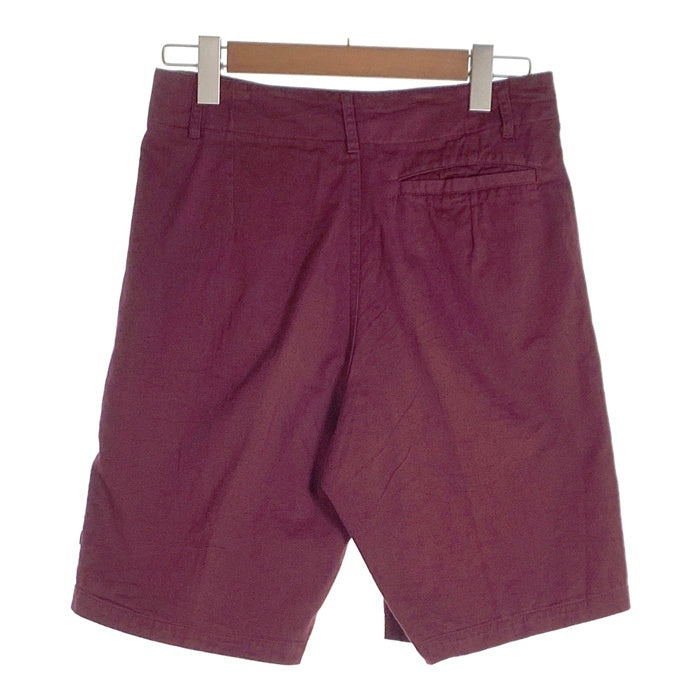 80-90's STUSSY ステューシー コットン 2タック ショートパンツ ボルドー USA製 黒タグ Size 30 福生店