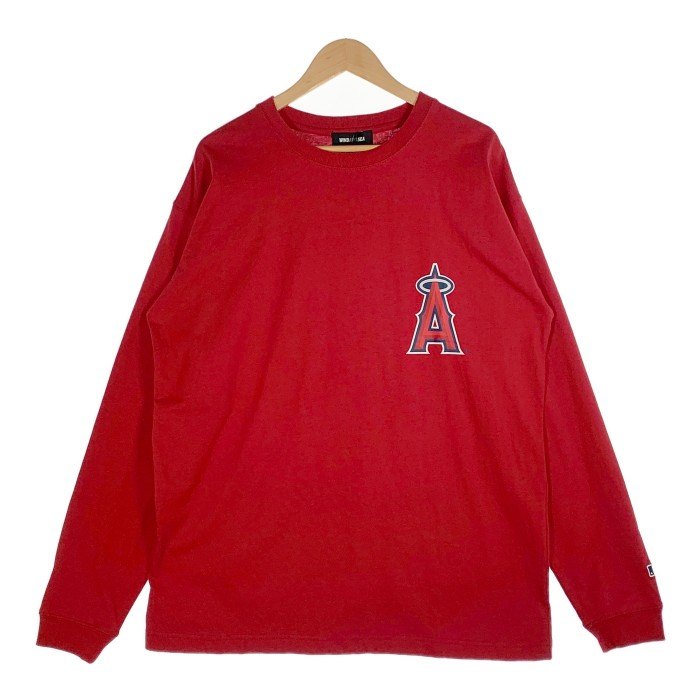 WIND AND SEA ウィンダンシー 23SS MLB L/S T SHIRT Angels ロングスリーブTシャツ エンゼルス レッド Size XL 福生店