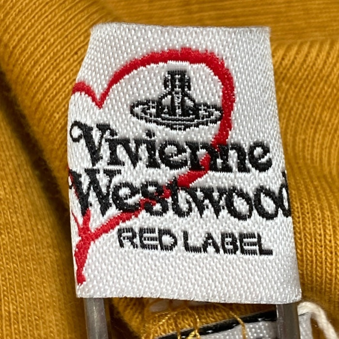 Vivienne Westwood ヴィヴィアンウェストウッド RED LABEL レッドレーベル チェーン風プリント 変形カットソー イエロー sizeS 瑞穂店