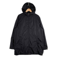 PRADA プラダ ナイロン フーデッド ジップアップジャケット ハーフ丈 中綿 ブラック Size XL 福生店