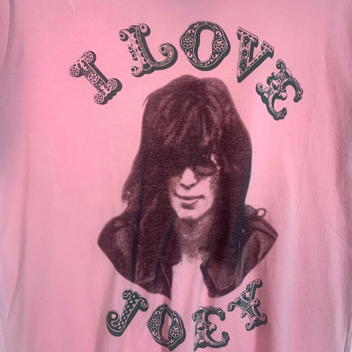 HYSTERIC GLAMOUR ヒステリックグラマー I LOVE JOEY プリントTシャツ ピンク 4CT-5372 Size M 福生店