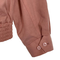 Dry Bones ドライボーンズ レーヨン ジップアップジャケット ピンク 肩パッド Size 38 福生店