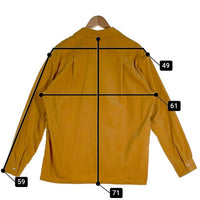FIVE BROTHER ファイブブラザー 長袖 コーデュロイ オープンカラー シャツ イエロー 152430 Size L 福生店
