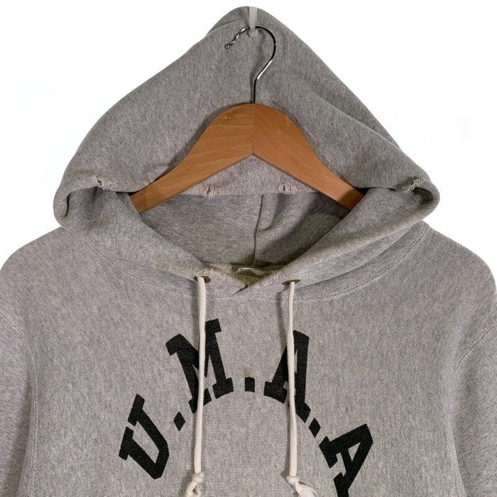 Champion チャンピオン REVERSE WEAVE リバースウィーブ プルオーバーパーカー フーディ 復刻 70s 単色緑タグ グレー Size M 福生店