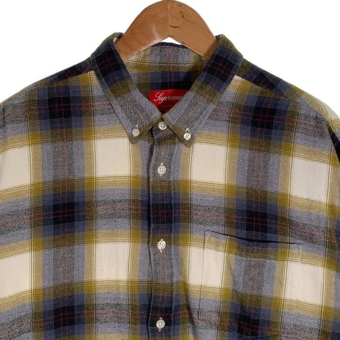 SUPREME シュプリーム 22SS Brushed Plaid flannel Shirt ブラッシュド フランネルチェックシャツ Size L 福生店