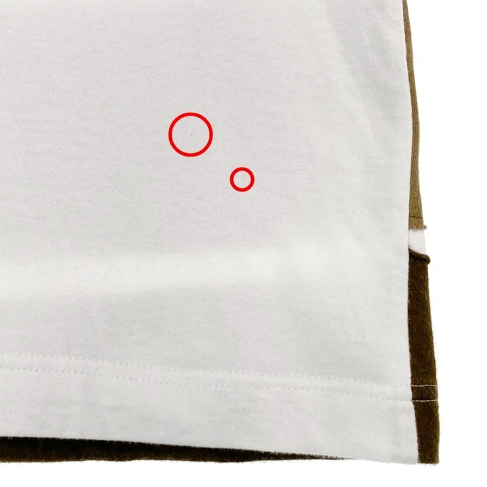 COMME des GARCONS HOMME DEUX コムデギャルソンオムドゥ DC-T015 AD2018 パッチワーク Tシャツ ホワイトxカーキ sizeM 瑞穂店