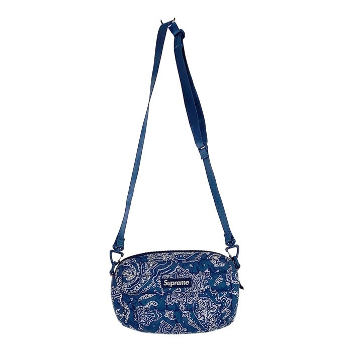 SUPREME シュプリーム 22AW Puffer Side Bag Blue Paisley パファーサイド バッグ ブルー ペイズリー 福生店