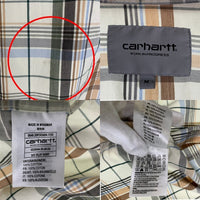 CAHARTT W.I.P カーハート ワークインプログレス S/S VILAY SHIRT 半袖 チェックシャツ ベージュ ナチュラル I028944.05.90.03 Size M 福生店