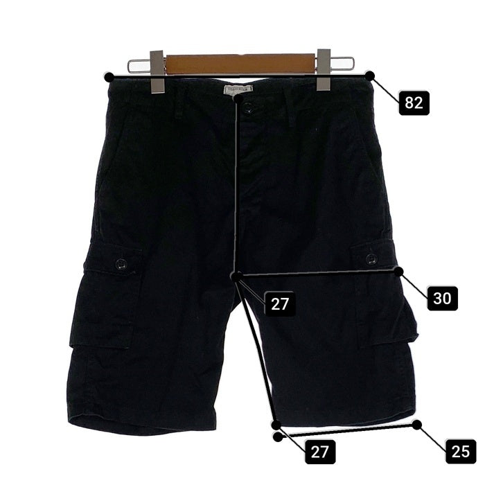 THE REAL McCOY`S リアルマッコイズ DYED BLACK TIGERSHORTS カーゴショーツ ショートパンツ ブラック Size M-R 福生店