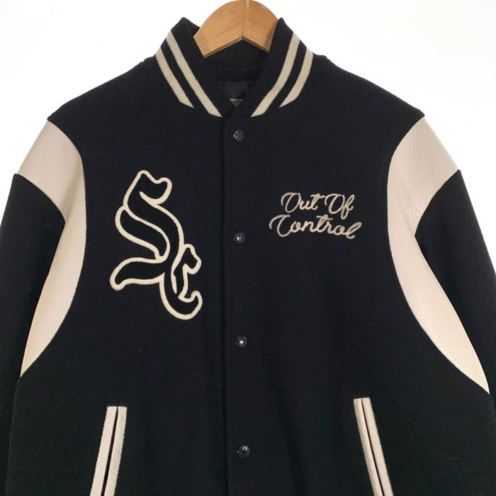 SUBCULTURE サブカルチャー 24AW STADIUM JACKET スタジアムジャケット ウール スタジャン ブラック ホワイト SCJK-A2401 Size 3 福生店