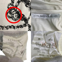 JOHNLAWRENCESULLIVAN ジョンローレンスサリバン チェーンプリント Tシャツ コットン SA025’08 Size 38 福生店