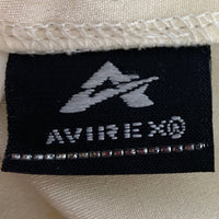 AVIREX アヴィレックス 6145043 シルク オープンカラーシャツ バックドラゴンプリント オフホワイト SizeL 瑞穂店