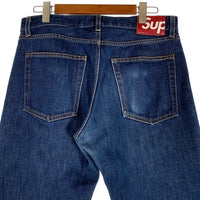 SUPREME シュプリーム SLIM スリムテーパードデニムパンツ インディゴ ボタンフライ 赤耳 Size 34 福生店