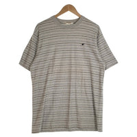 A BATHING APE アベイシングエイプ BAPESTA刺繡 ボーダーTシャツ グレー 日本製 Size L 福生店