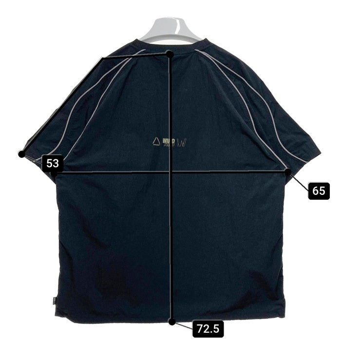 WIND AND SEA ウィンダンシー ナイロン ショートスリーブ プルオーバートップ ブラック WDS-O-SSD-24-Q4-TP-03 Size XL 瑞穂店