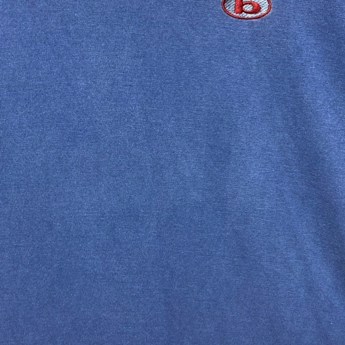 bitch skatebords ビッチ スケートボードズ 90's 首元ストライプ 胸ワンポイント Tシャツ ブルー sizeL 瑞穂店