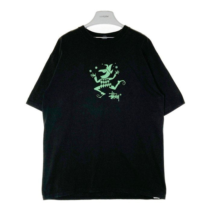 STUSSY ステューシー JUGGLER PIGMENT DYED TEE ジャグラー Tシャツ ブラック sizeL 瑞穂店