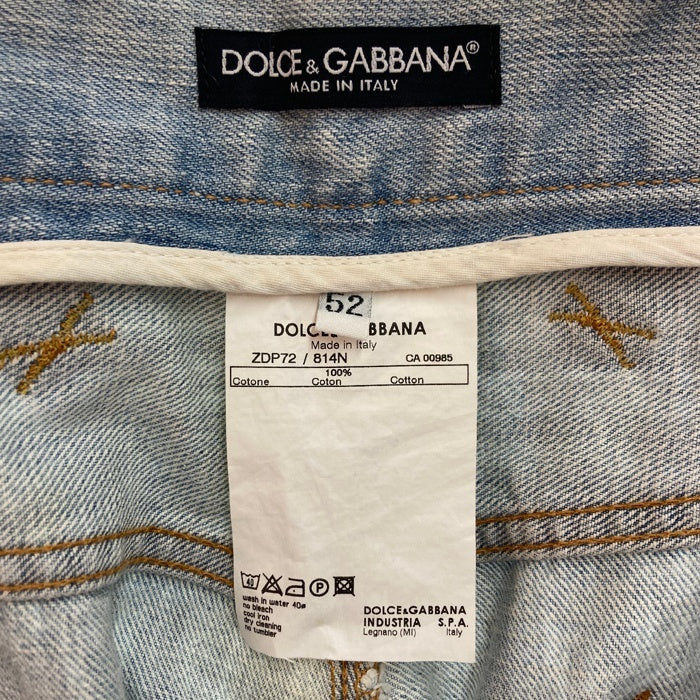 DOLCE&GABBANA ドルチェアンドガッバーナ ダメージ加工 デニムパンツ インディゴ size54 瑞穂店