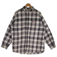 LEE COOPER リー クーパー 長袖 フランネル シャツ チェック グレー ブラック Size XL 福生店