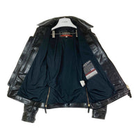 KADOYA カドヤ CPO RIDERS メルトン チェック ライダースジャケット ブラック sizeM 瑞穂店