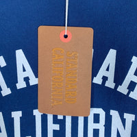 STANDARD CALIFORNIA スタンダードカリフォルニア SD US COTTON LOGO T STORE LTD CREW プリントTシャツ ネイビー Size L 福生店