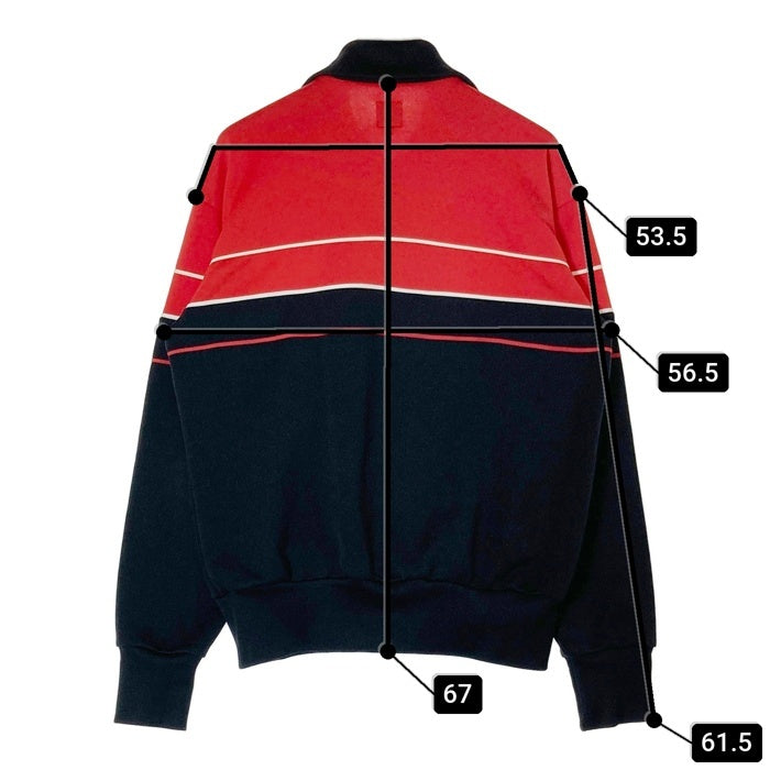 00's adidas アディダス 773324 ボーダー トラックジャケット レッド ブラック SizeL 瑞穂店