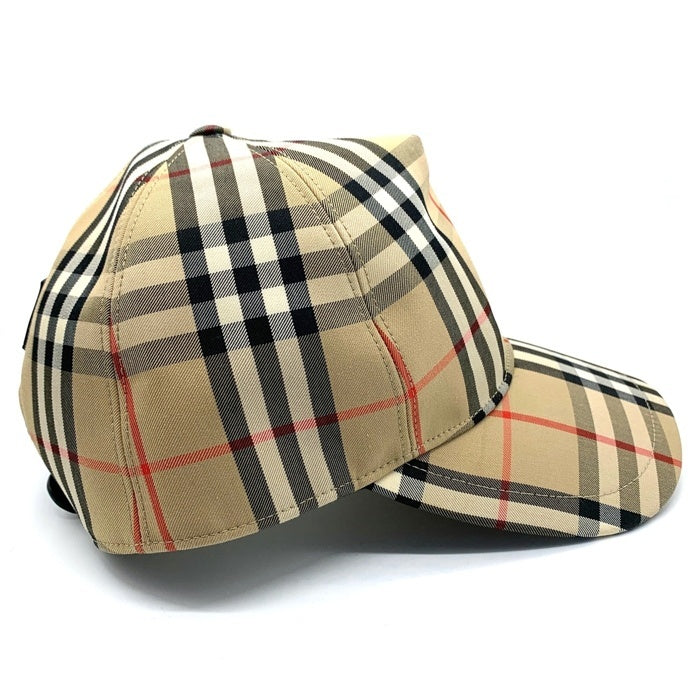 BURBERRY LONDON バーバリーロンドン 23SS ヘビーコットンノバチェック ベースボールキャップ 帽子 ベージュ 8026929 Size M 福生店