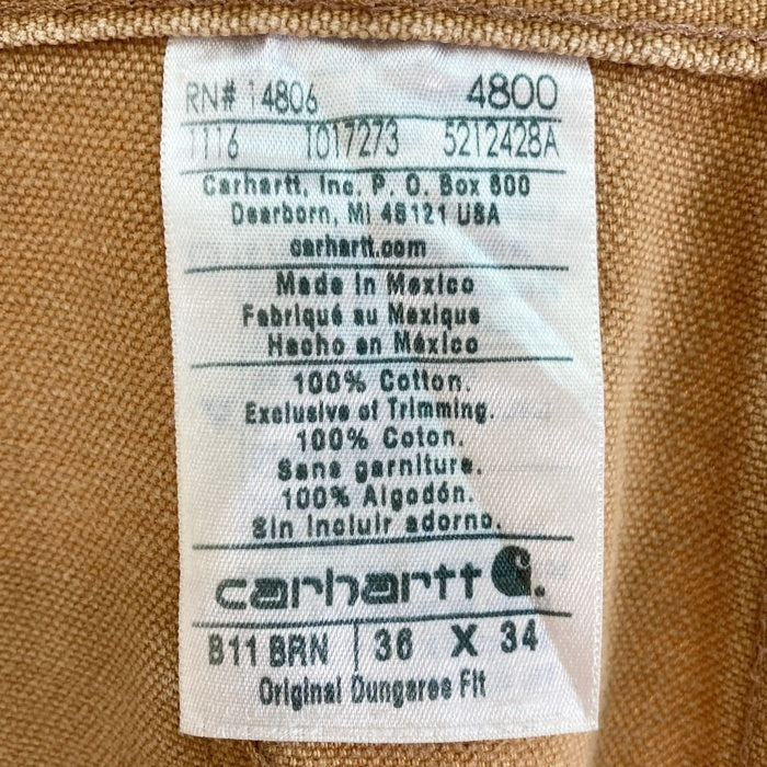 Carhartt カーハート B11 BRN メキシコ製 リペア有 ペインターパンツ ブラウン size36 瑞穂店