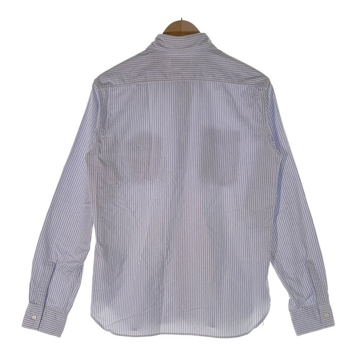 SUGAR CANE Light シュガーケーンライト ガチャポケ ストライプシャツ マチ 長袖 ホワイト ブルー Size M 福生店