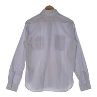 SUGAR CANE Light シュガーケーンライト ガチャポケ ストライプシャツ マチ 長袖 ホワイト ブルー Size M 福生店