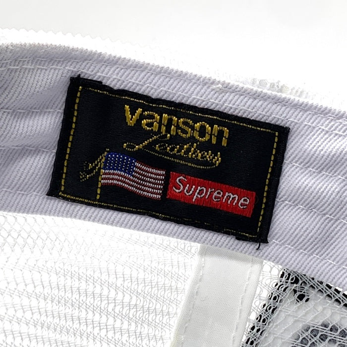 SUPREME シュプリーム HYSTERIC GLAMOUR ヒステリックグラマー VANSON ヴァンソン 24AW Vanson Leather Mesh Back 6-Panel メッシュキャップ ブルー ホワイト 福生店