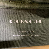 COACH コーチ HOODIE プルオーバースウェットパーカー フーディ ウォッシュ加工 オリーブ CF811 Size L-XL 相当 福生店