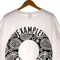 EXAMPLE エグザンプル バックバンダナサークルプリント Tシャツ ホワイト Size XL 福生店