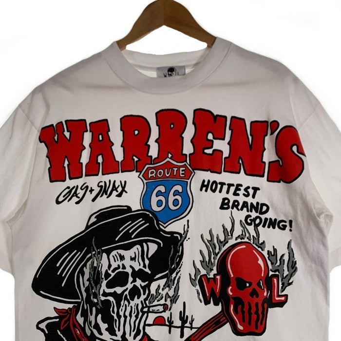 Warren Lotas ウォーレンロータス WARREN`S スカル プリントTシャツ ホワイト Size M 福生店