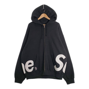 SUPREME シュプリーム 25SS Big Logo Zip Up Hooded Sweatshirt ビッグロゴ ジップアップ スウェットパーカー ブラック Size XXL 福生店