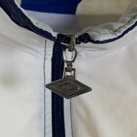 90`s UMBRO アンブロ ナイロン トラックジャケット ホワイト ネイビー レッド Size XXL 福生店