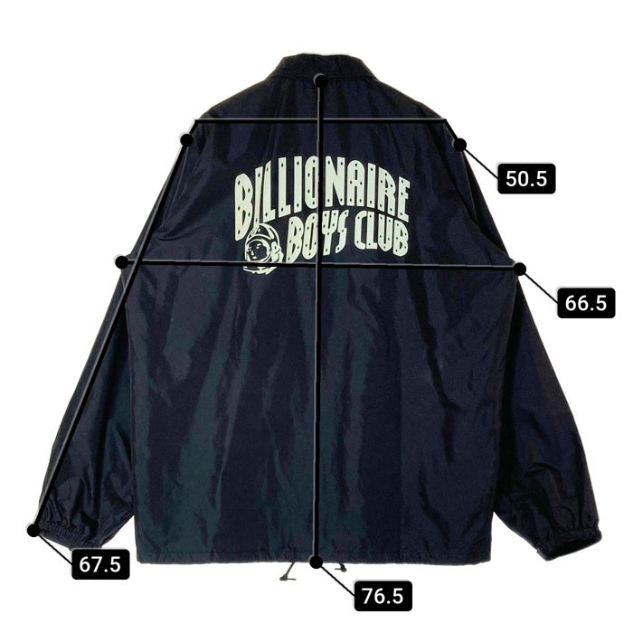 BILLIONAIRE BOY CLUB ビリオネアボーイズクラブ ロケットマン バックロゴ コーチジャケット ブラック sizeL 瑞穂店