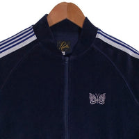 Needles ニードルス R/C Velour Track Jacket ベロア ジップアップ トラックジャケット ネイビー Size M 福生店