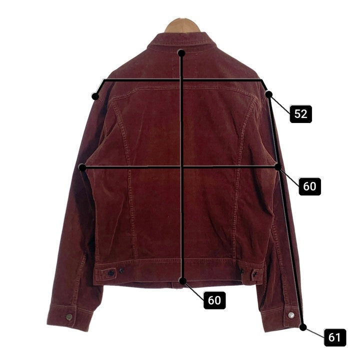 Lee リー WESTERNER ウエスターナー コーデュロイジャケット ボルドー Size M-L 相当 福生店