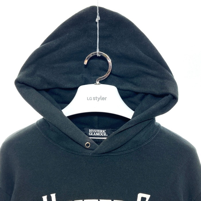 HYSTERIC GLAMOUR ヒステリックグラマー プルオーバースウェットパーカー ガールプリント ブラック 0294CF01 Size L 瑞穂店