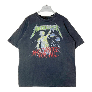 METALLICA メタリカ  AND JUSTICE FOR ALL メタル・ジャスティス 公式タグ USA製 シングルステッチ 1988年コピーライト Tシャツ フェードブラック sizeXL 瑞穂店