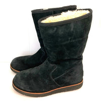 UGG アグ シープスキン ブーツ ブラック サイドファスナー 1005075 Size 24cm 瑞穂店