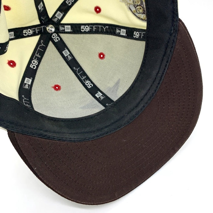 NEWERA ニューエラ HOUSTON ASTROS ヒューストンアストロズ THE CAP別注 59FIFTY ベースボールキャップ サイドパッチ ブラウン オフホワイト Size 7 5/8 (60.6cm) 福生店