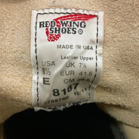 REDWING レッドウィング 8167 2011年製 スウェード レースアップブーツ ベージュ size26.5cm 瑞穂店