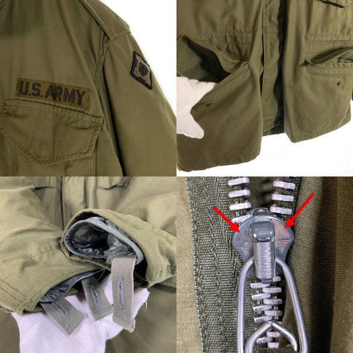 60's U.S.ARMY 米陸軍 M-65 ミリタリー フィールドジャケット 2nd 69年会計 オリーブ アルミSCOVILL 04年ライナー付 Size M-R 福生店