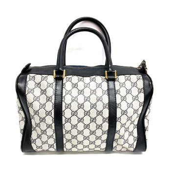 GUCCI グッチ OLD ミニボストンバッグ スプリーム GG柄 ヴィンテージ ネイビー 瑞穂店
