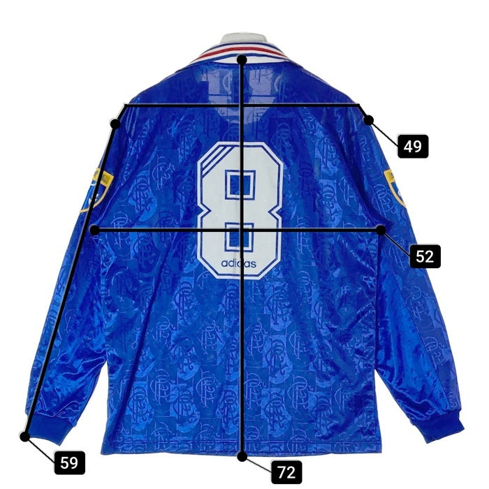 adidas アディダス Glasgow Rangers No8 長袖ユニホーム ブルー sizeM 瑞穂店