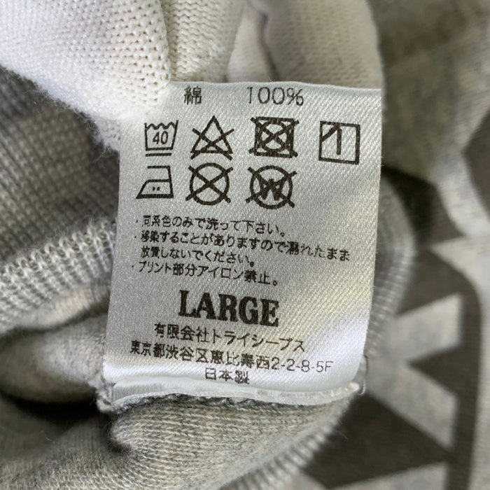 STANDARD CALIFORNIA スタンダードカリフォルニア SD Logo After Hood Sweat ダブルフェイス 後付けフード プルオーバースウェットパーカー グレー Size L 福生店